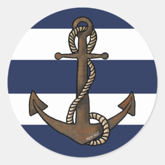 Anchor Nautical Ronde Sticker