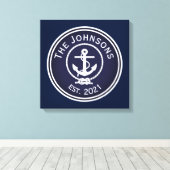 Anchor Nautical Seal Canvas Afdruk (Insitu (Houten vloer))