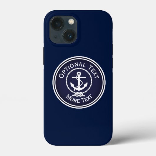 Anchor Nautical Seal Case-Mate iPhone Case (Achterkant)
