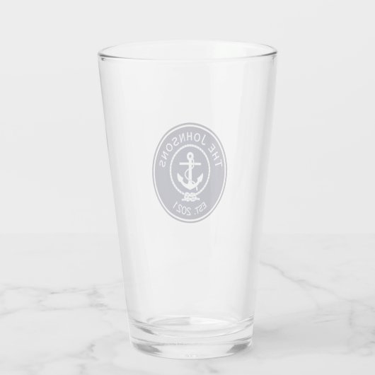Anchor Nautical Seal Glas (Achterkant)
