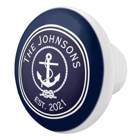 Anchor Nautical Seal Keramische Knop (Rechts)