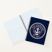 Anchor Nautical Seal Notitieboek (Binnen)