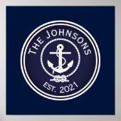 Anchor Nautical Seal Poster (Voorkant)