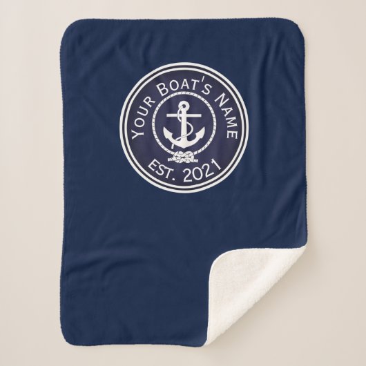 Anchor Nautical Seal Sherpa Deken (Voorkant)