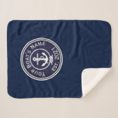 Anchor Nautical Seal Sherpa Deken (Voorkant (horizontaal))