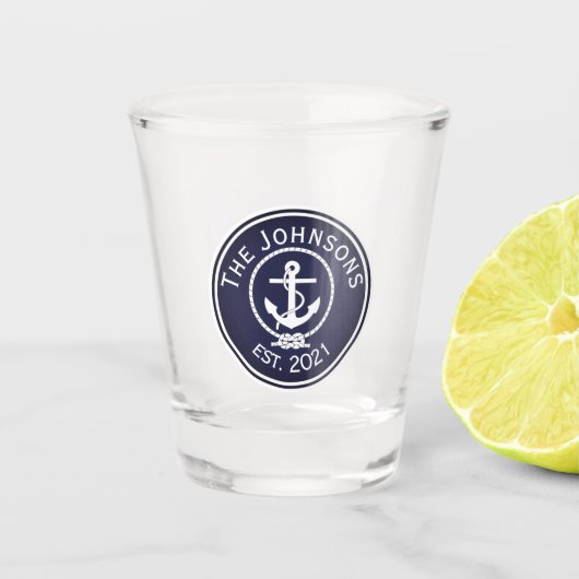Anchor Nautical Seal Shot Glas (Voorkant)