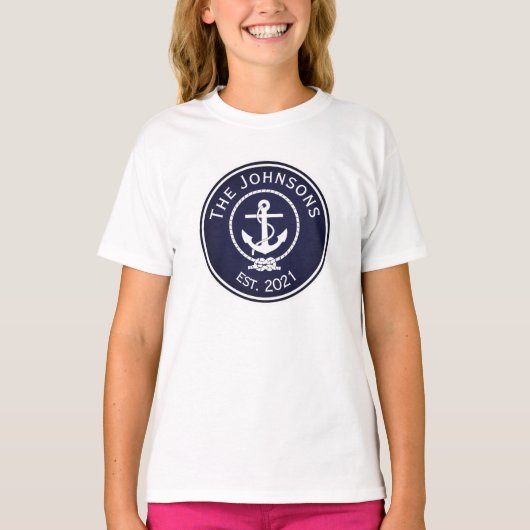 Anchor Nautical Seal T-shirt (Voorkant)