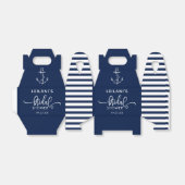 Anchor Nautical Vrijgezellenfeest Navy Blue Bedankdoosjes (Uitgevouwen)
