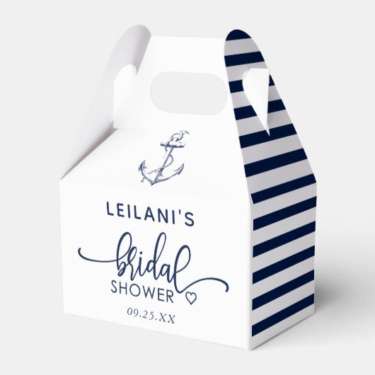 Anchor Nautical Vrijgezellenfeest White Bedankdoosjes (Voorkant Zijde)