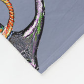 ANCHOR Nautische Waterverf grungy ontwerp 1 Fleece Deken (Hoek)