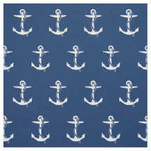 Anchor Navy Blue White | Mariene