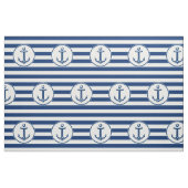 Anchor Navy Blue White Stripes Stof (Fat Quarter)