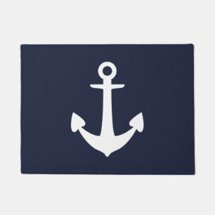 Anchor Navy Doormat Deurmat