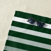 Anchor Oars Familienaam Beach House Forest Green Strandlaken (In situ)