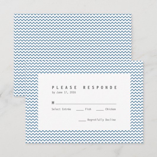 Anchor of Love RSVP Kaartje (Voorkant / Achterkant)