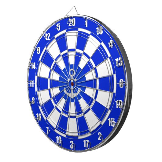 Anchor op Blue and White Dart Board Dartbord (Voorkant Rechts)