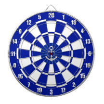 Anchor op Navy Blue en White Dart Board