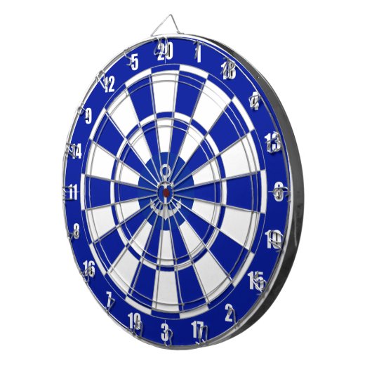 Anchor op Navy Blue en White Dart Board Dartbord (Voorkant Rechts)