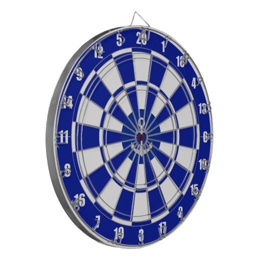 Anchor op Navy Blue en White Dart Board Dartbord (Voorkant Links)