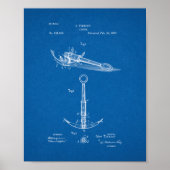 Anchor Patent - Blauwdruk Poster (Voorkant)