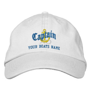 Anchor patroon captains sailing embroidered honkba geborduurde pet