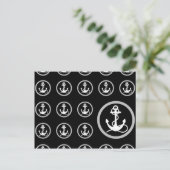 Anchor Pattern Briefkaart (Staand voorkant)