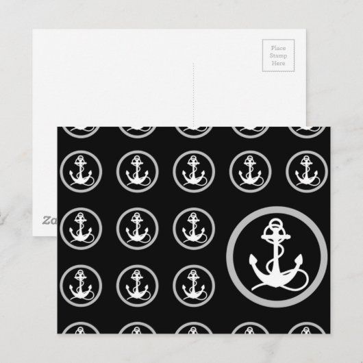 Anchor Pattern Briefkaart (Voorkant / Achterkant)
