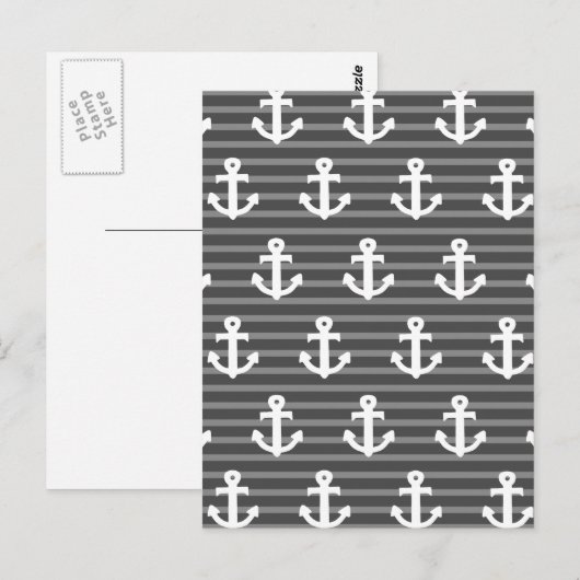 Anchor Pattern Briefkaart (Voorkant / Achterkant)