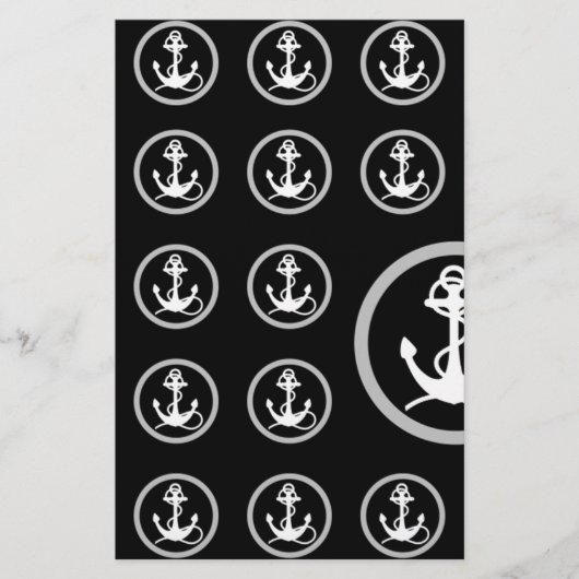 Anchor Pattern Briefpapier (Voorkant)