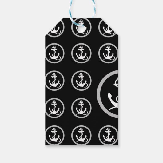 Anchor Pattern Cadeaulabel (Voorkant)