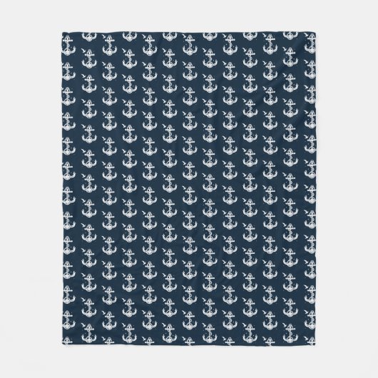 Anchor Pattern Fleece Blanket (medium) (Voorkant)