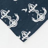 Anchor Pattern Fleece Blanket (medium) (Hoek)