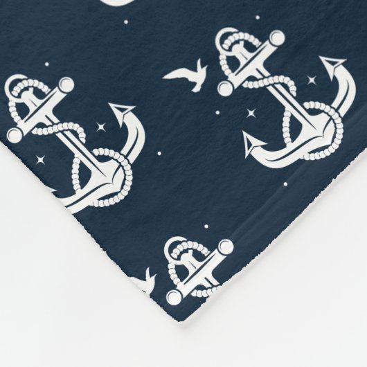 Anchor Pattern Fleece Blanket (medium) (Hoek)