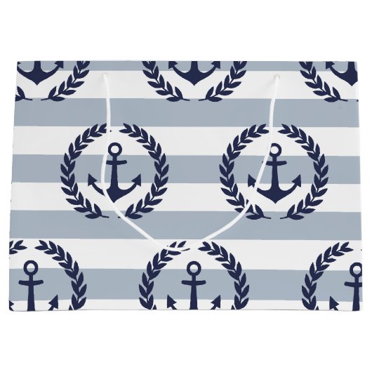 Anchor Pattern Groot Cadeauzakje (Voorkant)