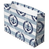 Anchor Pattern Groot Cadeauzakje (Achterkant Gekanteld)