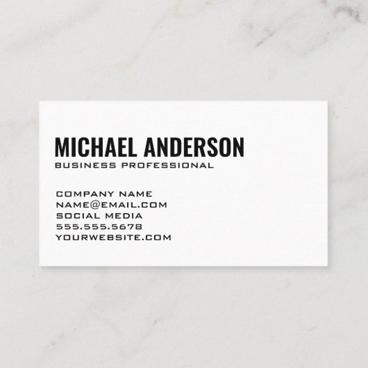 Anchor Pattern | Monogram Visitekaartje (Achterkant)