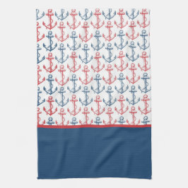 Anchor Pattern Theedoek