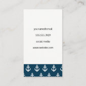 Anchor Pattern Visitekaartje (Achterkant)