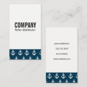 Anchor Pattern Visitekaartje (Voorkant / Achterkant)