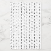 Anchor Pattern Voedselcontainer Etiket (Enkel label)