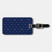Anchor Polka Dots Pattern Bagagelabel (Voorkant horizontaal)