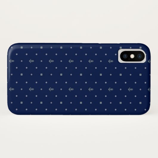 Anchor Polka Dots Pattern Case-Mate iPhone Case (Achterkant (horizontaal))
