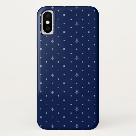 Anchor Polka Dots Pattern Case-Mate iPhone Case (Achterkant)