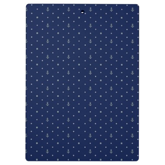 Anchor Polka Dots Pattern Klembord (Achterkant)