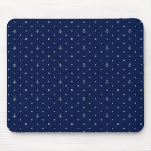 Anchor Polka Dots Pattern Muismat