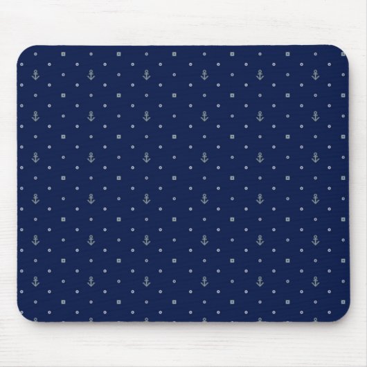Anchor Polka Dots Pattern Muismat (Voorkant)