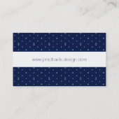 Anchor Polka Dots Pattern Visitekaartje (Achterkant)
