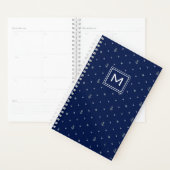 Anchor Polka Dots Pattern | Voeg je Initiaal toe Planner (Display)