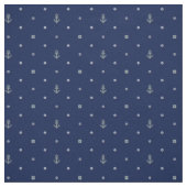 Anchor Polka Dots Pattern | Voeg uw Initiaal 2 toe Stof (Swatch)