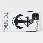 Anchor Quote Case-Mate iPhone Case (Achterkant (horizontaal))